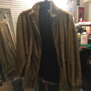 Faux fur coat!